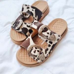 SANDALIA COW PRINT